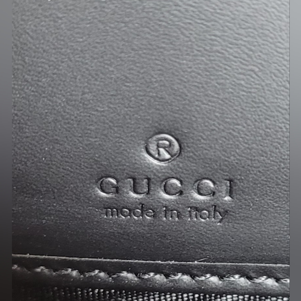 SOLD!!!Gucci Bestiary Black GG Coated Canvas Bee Wallet - Picture 10 of 11